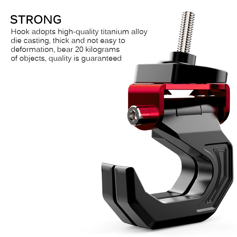 Aluminium Legierung Motorrad Gepäck Helm Doppel Haken Montieren Motorrad Rolle Helm Halfter Tasche Haken Aufhänger Mit Schrauben Dauerhafte