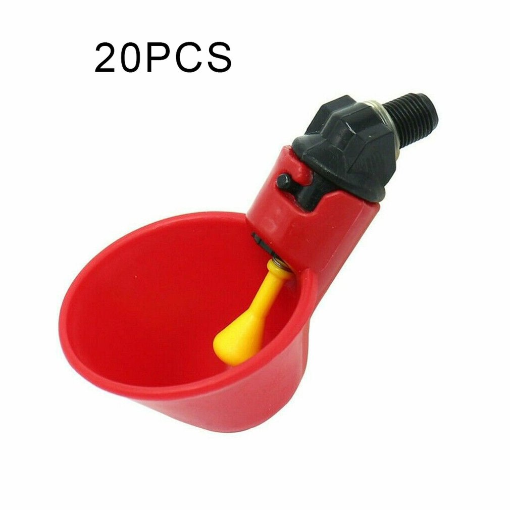 Automatische Vogel Koop GeflüGel Huhn GeflüGel Trinker Wasser Trinken Tassen 20Stck verrotten Taube Papagei Wachtel Haustier VöGel