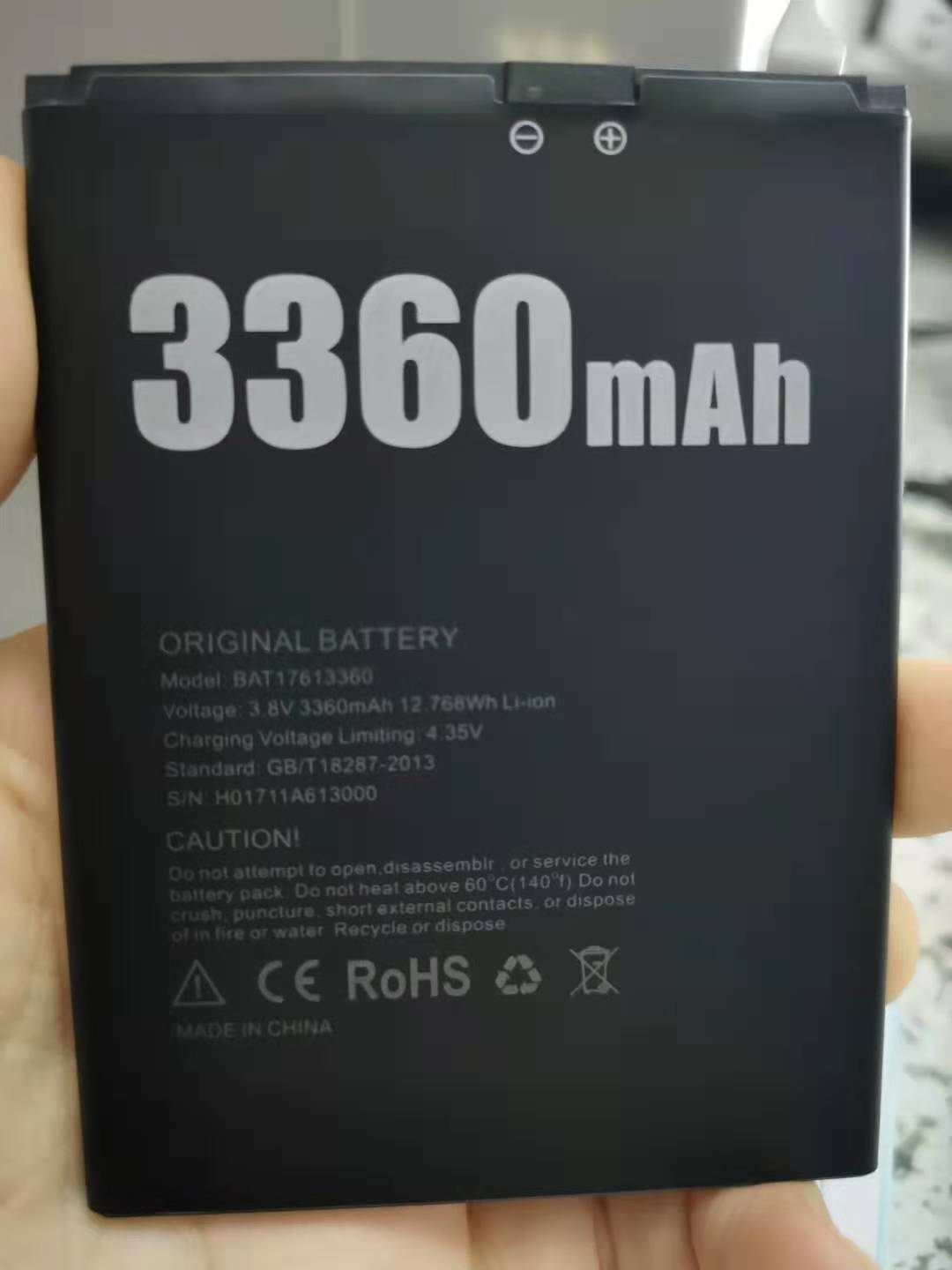Neue praktisch batterie DOOGEE Schläger17613360 X30 batterie X30 3360mAh Hohe capacit Original batterie DOOGEE Handy, Mobiltelefon Zubehör