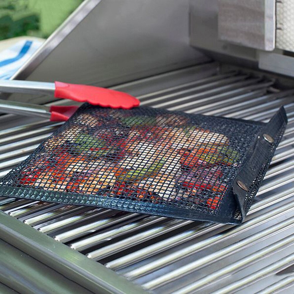 Neue Heiße Nicht-Stock Gittergewebe Grillen Tasche Nicht-Stock Bbq Backen Tasche Picknick Ich bin Freien Werkzeug Wiederverwendbare Und Einfach zu Reinigen Nicht-Stock Bbq Backen Tasche