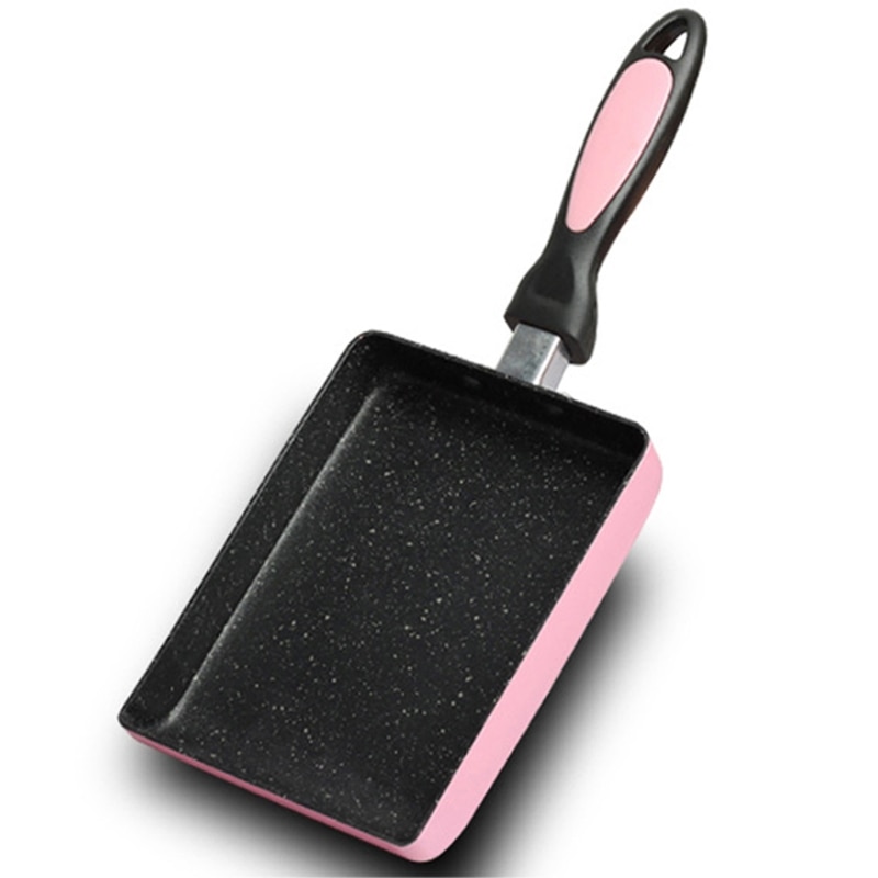 Retangular Omelett Pfanne Tamagoyaki Ei Pfanne, Nonstick Maifan Stein, Anti-Verbrühungen Griff, japanischen Stil Kleine Pfanne R9JC