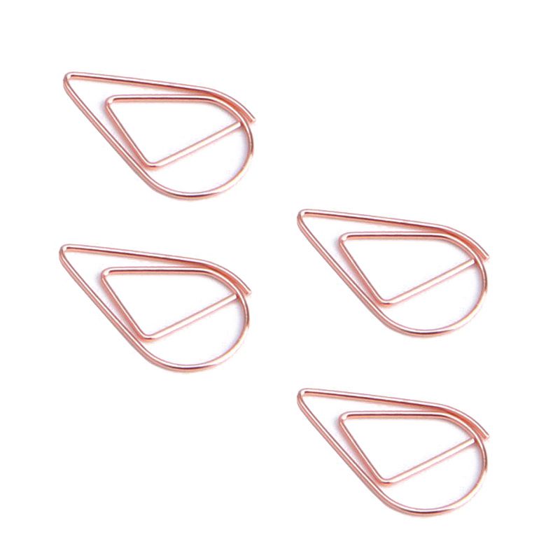 200 stücke Rose Gold Nette Papier Clips, glatte -Förmigen Papier Clips für Büro Schule Schüler(1 zoll/25mm)