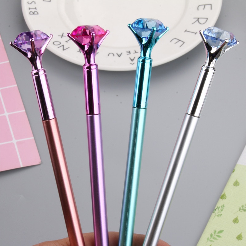 Nette Gel Stifte 0,5mm Kreative Diamant Stifte Kawaii Farbige Kunststoff neutral Stifte Für freundlicher Schreiben Schule Bürobedarf Schreibwaren
