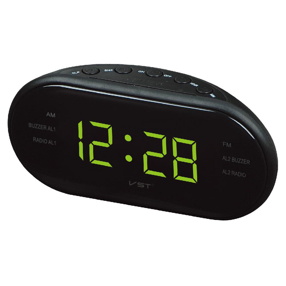LED Alarm Uhr Radio Digitalen bin/FM Radio verrotten Mit EU Stecker 17*6*8,5 cm