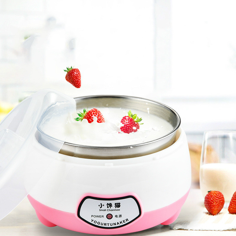 1,0 L Joghurt Maschine Hersteller Haushalt Voll Automatische Edelstahl Kleine Joghurt Maschine Küche Werkzeuge Edelstahl Innere