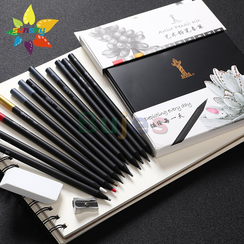 Chunghwa Kunst bleistift einstellen Malerei kombination bleistift eisen Kasten 14 Stck freundlicher professionelle Skech Farbe bleistift kunst liefert