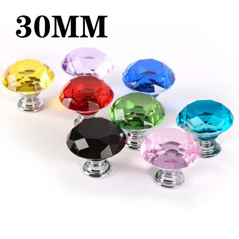 Schrank Knöpfe Diamant Geformt Kristall Schublade Knopf Kabinett Schrank Möbel Tür ziehen Griff Tiradores Para Armarios Y Cajones