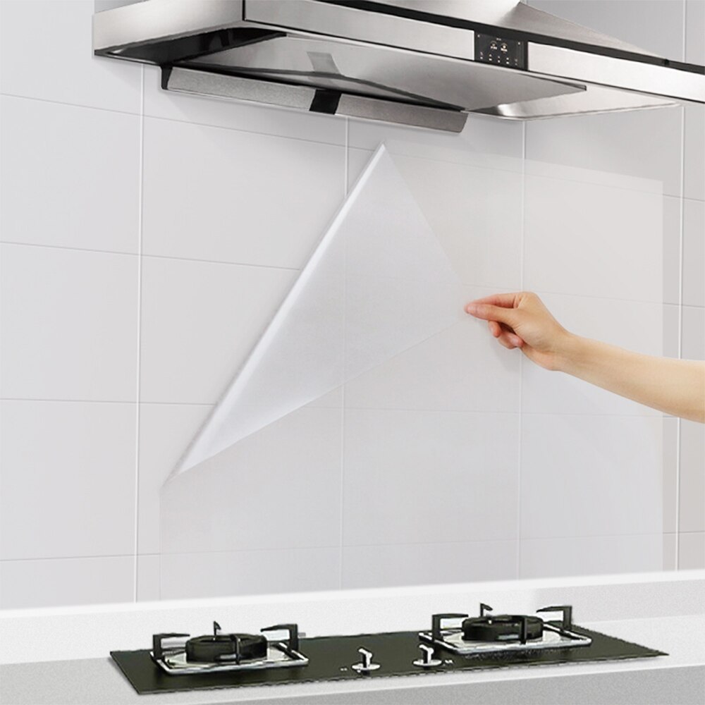 60*300cm transparent Öl Trennung Zauberstab Aufkleber Küche Fliesen Aufkleber Möbel Schutz Wärme-Besteändig Zauberstab Aufkleber