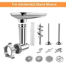 Küche Fleisch Mühlen Wurst Füller Befestigung Für KitchenAid Stand-Rührgerät Küche Geräte Küche Esszimmer Bar Teile Stahl