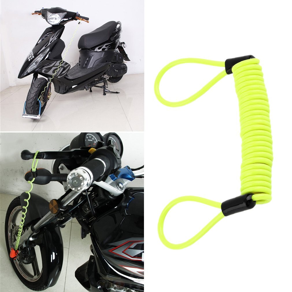 120cm Rabatt sperren Erinnerung Kabel Anti Dieb Rabatt sperren Sicherheit Alarm Motorrad Sicherheit Werkzeuge Motorrad Sicherheit Zubehör