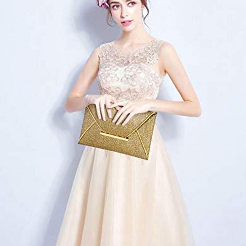 Luxus Abend Tasche Tasche Frauen Pailletten Umschlag Kupplung Handtasche Funkelnden Hochzeit Party Tasche Gold Geldbörse