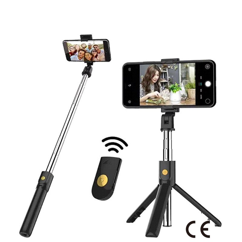 CE Zertifizierung Bluetooth Selfie Stock Fernbedienung Stativ Handphone Live Foto Halfter Stativ Kamera selbstauslöser Artefakt Stange