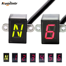 Nuoxintr 6 Geschwindigkeit Schwarz Universal- Motorrad Digital Anzeige LED Motorrad aus-Straße Moto Licht neutral Getriebe Anzeige Anzeige