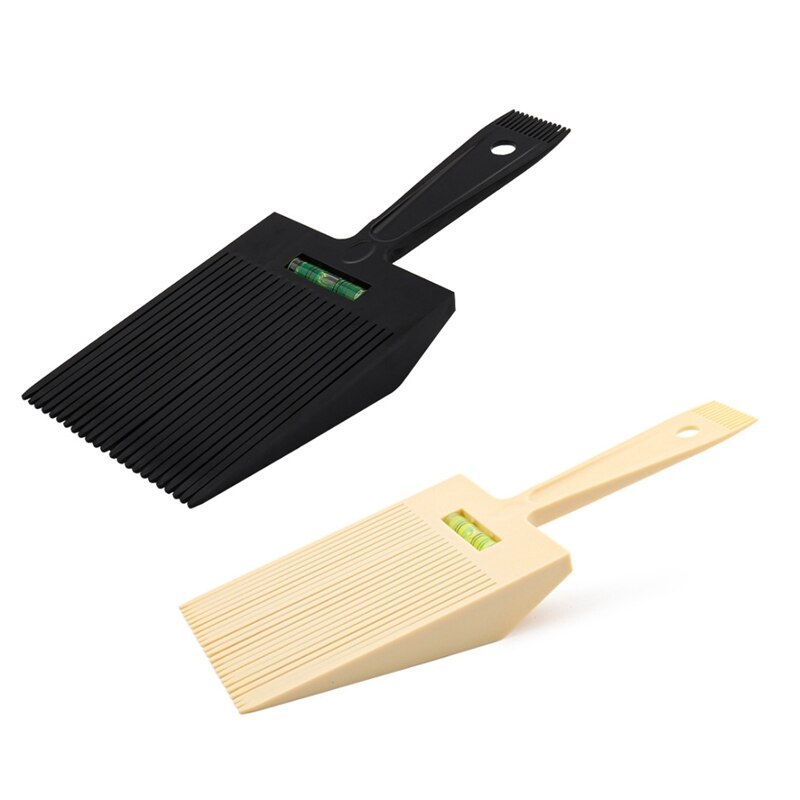 Neue Flache oben Kamm Mit Flüssigkeit Gleichgewicht Kurze Haare Trimmen Schneiden Färben Styling Werkzeug Barbier Haar Schneiden Anti-gleiten griff Kamm