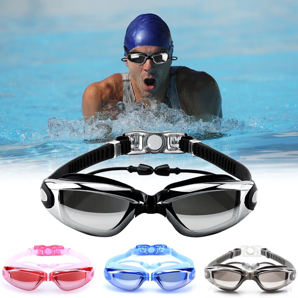 Schwimmen Brille Schwimmen Schutzbrille Keine Undichten Anti Nebel UV Schutz Schwimmen Brille mit in-Schimmel Ohrstöpsel