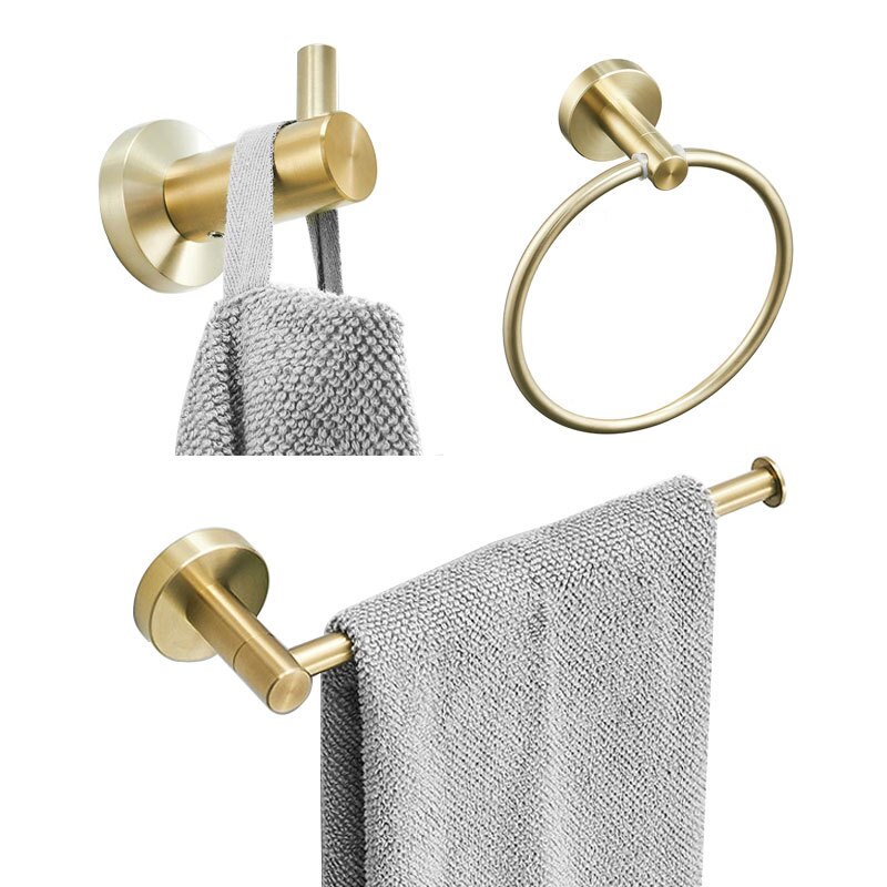 Galvani Gold Edelstahl Zauberstab Montiert Hand Handtuch Bar Ring Wc Papier Halfter Kleid Handtuch Haken Schlecht Zubehör