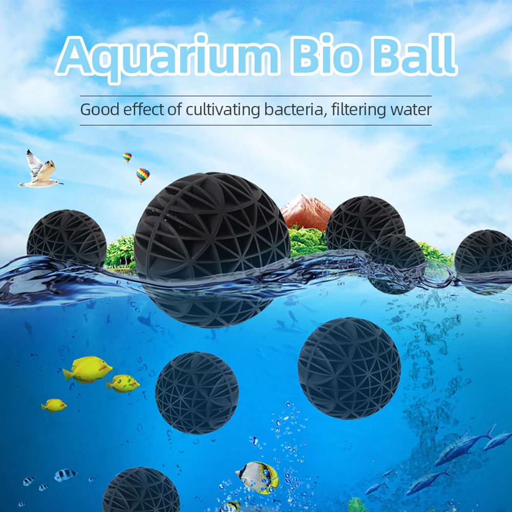 20/50/100 stücke 18mm Aquarium Filter Bio Ball Biologischen Bio Ball Aquarium Aquarium Filter Aquarium Aquarium Zubehör