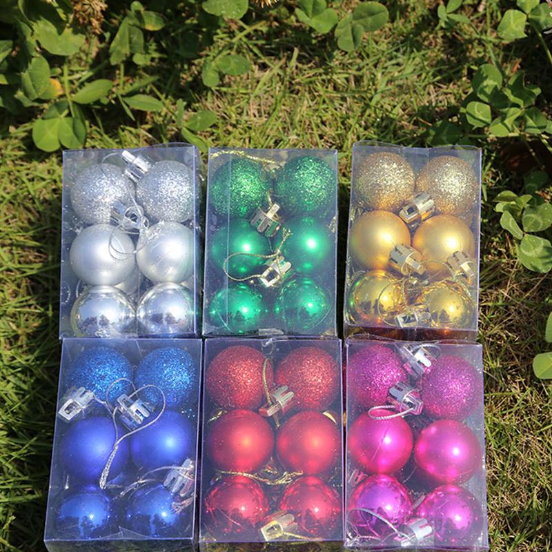 12 stücke Grün Weihnachten Ball Ornamente Hängen funkeln Weihnachten Baum Ball für Heimat Einkaufen Weihnachten