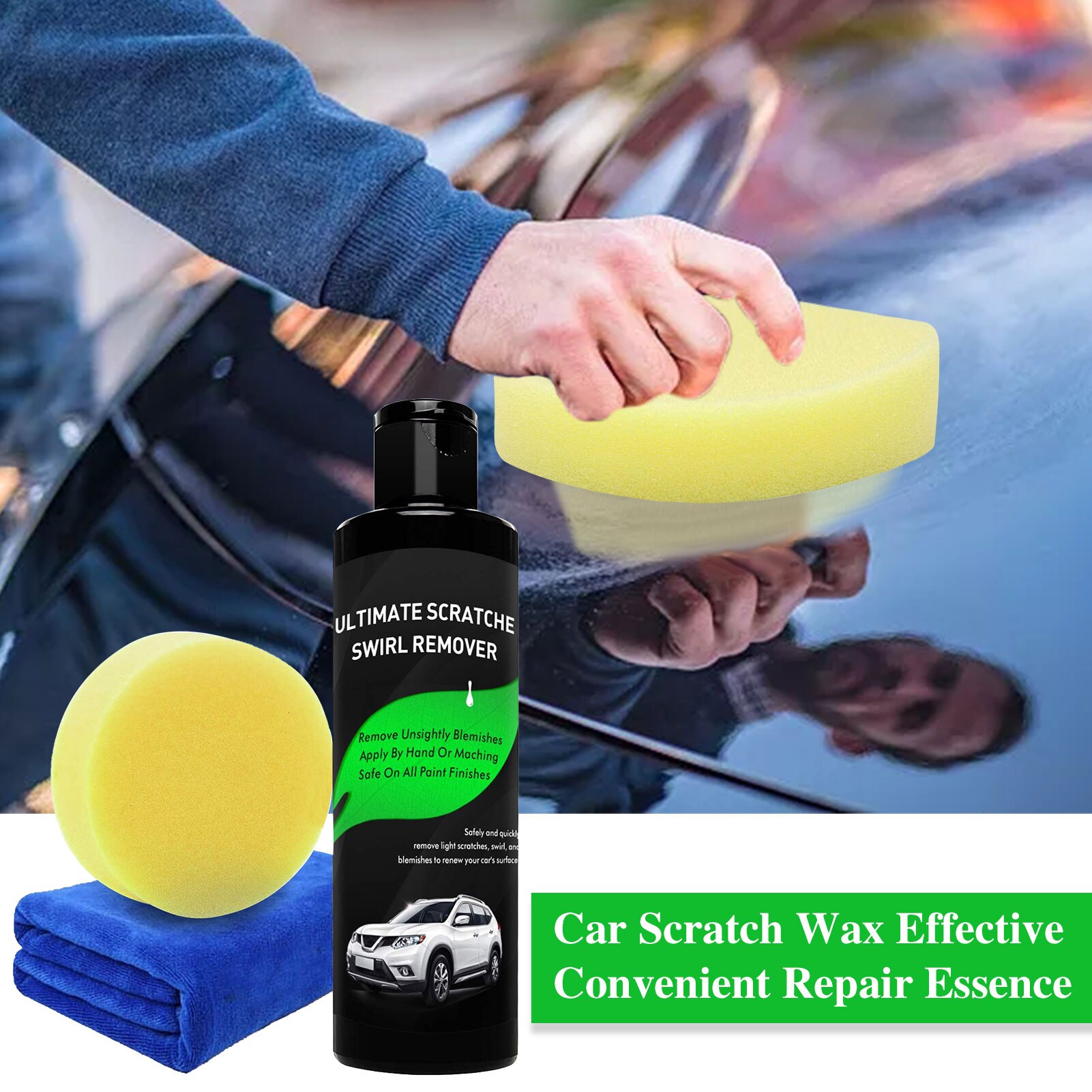 Auto Kratzer Reparatur Bausatz Auto Kratzer Reparatur Polieren Wachs Schwamm Handtuch Auto Kratzer Reparatur Werkzeug Auto Polieren Schleifen Pflege einstellen