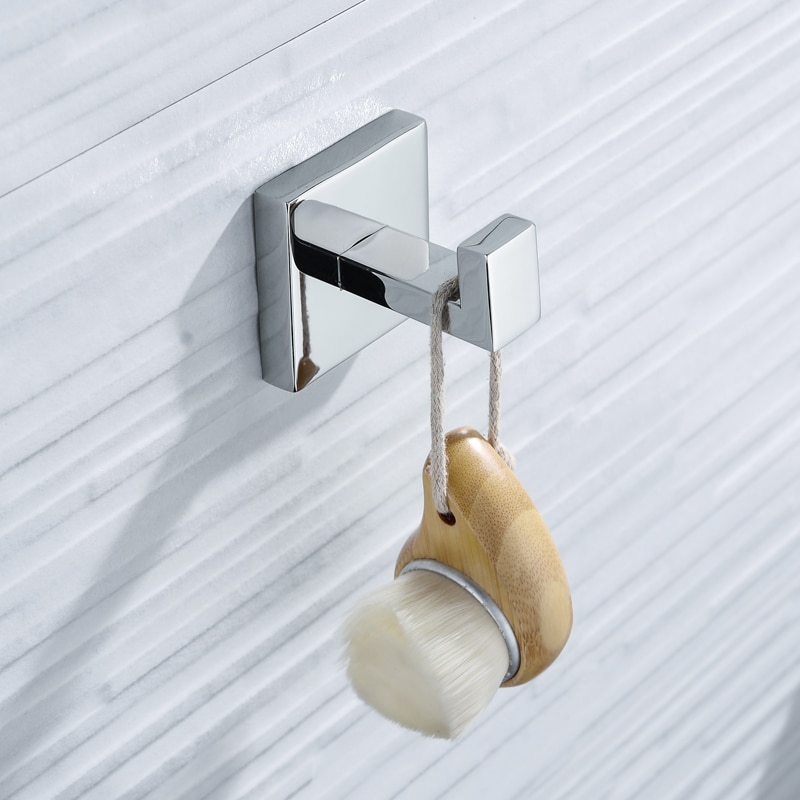 304 Edelstahl KleiderbüGel Handtuch Mantel Kleid Haken Schlecht Haken Zauberstab Halterung Tür Hinten Haken für Kappe Mantel Kleidung