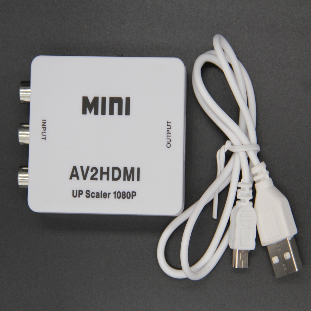 RCA Zu HDMI-kompatibel Adapter 3 RCA Konverter Kabel Adapter CVBS zusammengesetzt-Video Audio- 1080P Aux Adapter Für TV AV PC