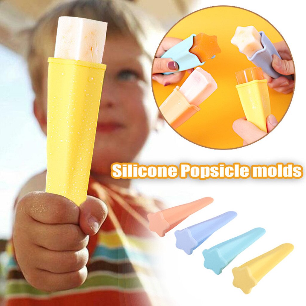 Silikon Eis Rohr bilden Mit Deckel Bunte Eis Joghurt Popsicl Hersteller Tablett Sommer Trinken Küche Zubehör 1pc # TD