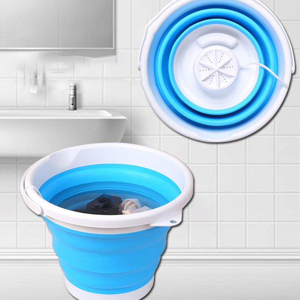 Faltbare Mini Waschen Haushalts Maschine Rotierenden Ultraschall Turbinen Unterlegscheibe USB Ladung Wäsche Kleidung Reiniger für Heimat Reise
