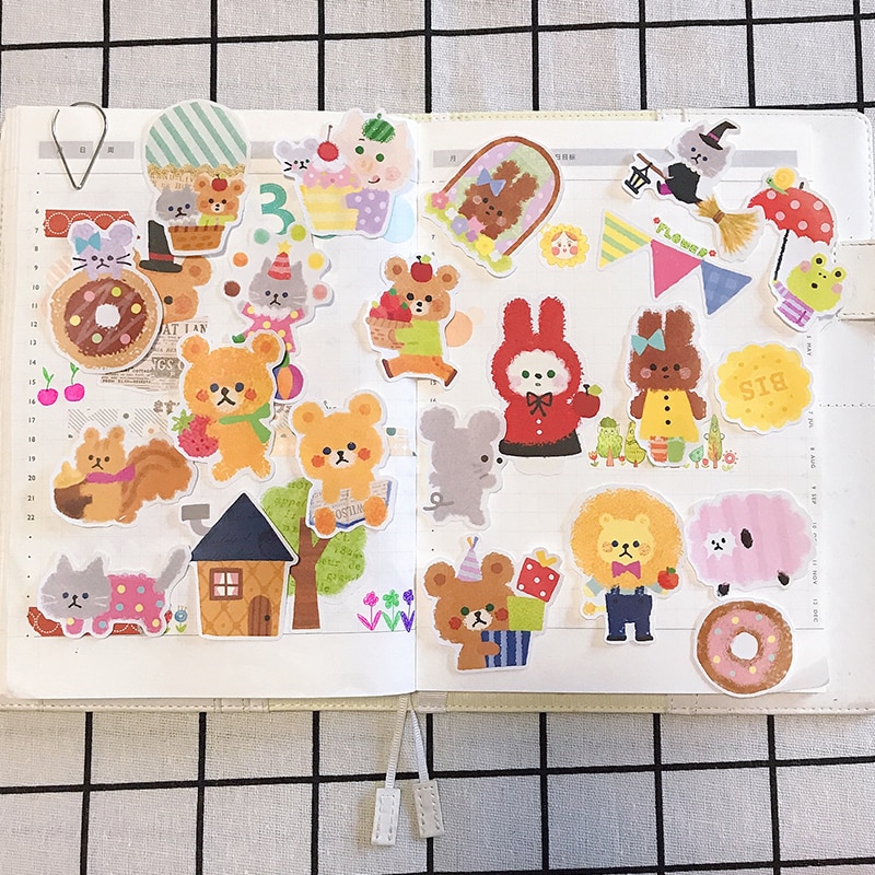 Kawaii Südkorea nette gelee bär aufkleber DIY scrapbooking kreative müll dekoration aufkleber DIY handwerk schreibwaren aufkleber