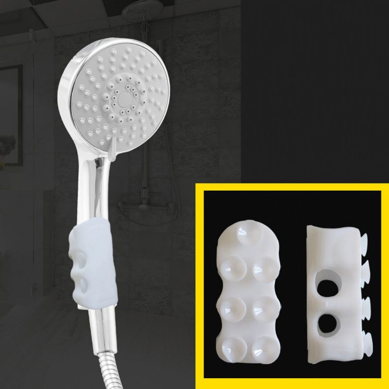 2Stck Silikon Starke Zauberstab Saugnapf Dusche Kopf Halfter Dusche Halterung Aufhänger Zauberstab Montieren Gestell Haken Schlecht Zubehör