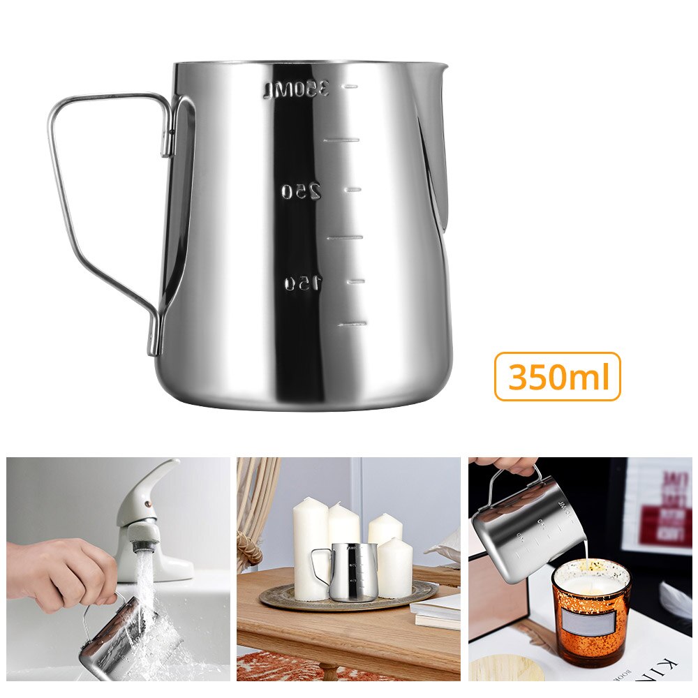 DIY 350ml Verdickt Edelstahl Wachs Tasse Kerze Schmelztiegel Für freundlicher Kunst Kerze Schmelzen Topf Heimat Messen Werkzeug küche