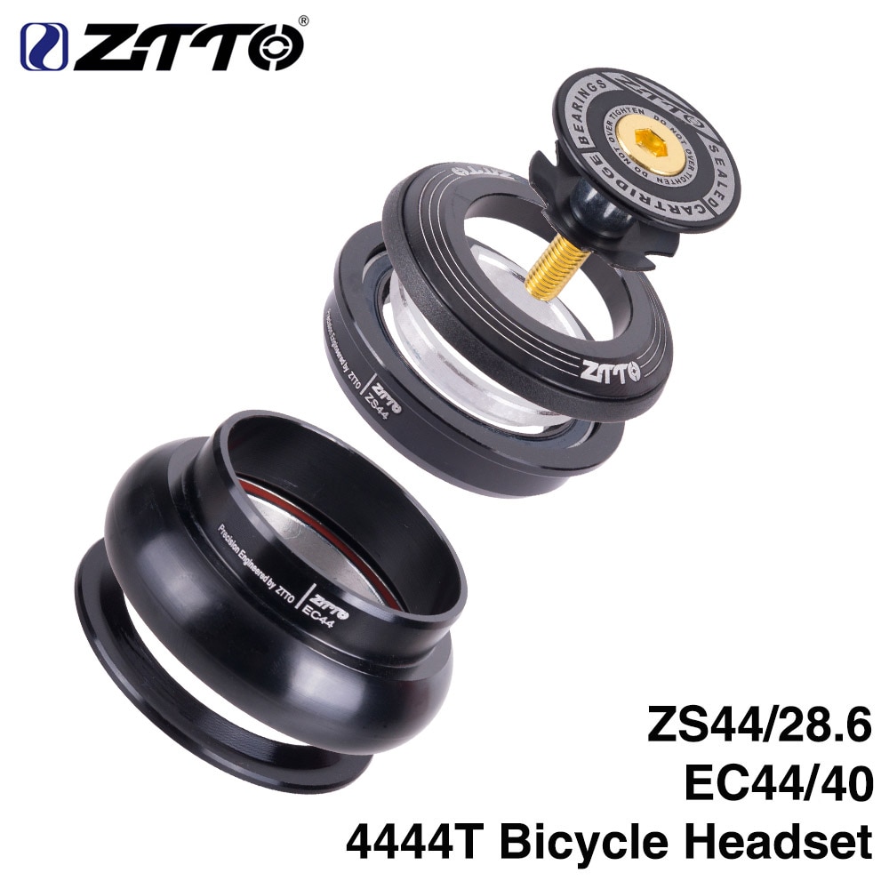 NEUE 4444 T MTB Fahrrad Straße Fahrrad Headset 44mm ZS44 CNC 1 1/8 '-1 1/2' 1,5 kegel Rohr gabel Interne Threadless EC44 Headset ZTTO