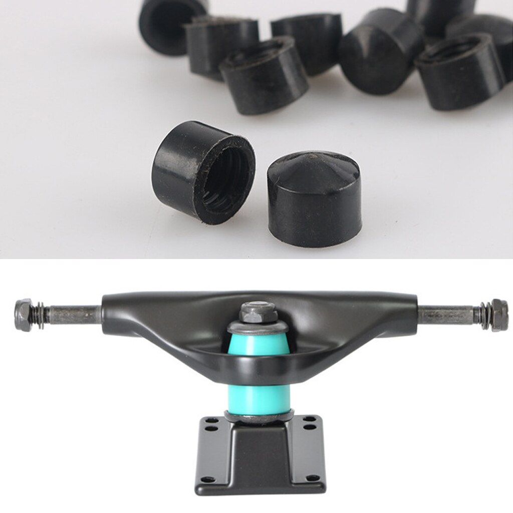 20 stücke Prämie Skateboard Drehpunkt Tassen Hardware- Longboard Lkw Teile Ersatz Zubehör Schwarz 12mm 13mm