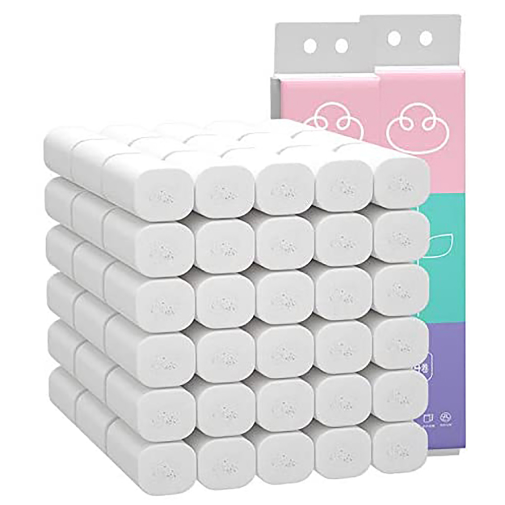 14 rollen 4 Schichten Bambus Zellstoff Rolle Papier Baby Haushalts Papier Servietten Papier Handtücher Haushalt Küche Wc Papier