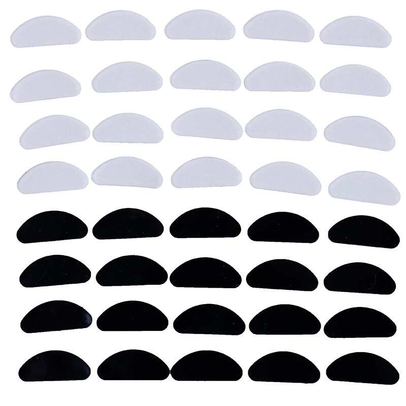 10Stck Gläser Nase Pads für Gläser Brillen Brillen Zubehör Klebstoff Silikon Nase Pads nicht-Unterhose Weiß Dünne Nosepads