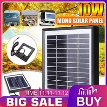 12V 10W Polysilizium Solar- Tafel Batterie Ladegerät für Straße Licht draussen Licht Überwachung Kamera Auto RV Stiefel