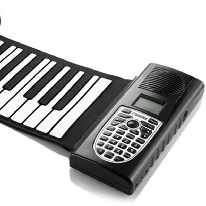 49-schlüssel Hand rollen Klavier, Tragbare Silikon Falten Multi-Funktion Klavier, LCD Anzeige Gebaut-in Lautsprecher Geeignet für freundlicher Erwachsene