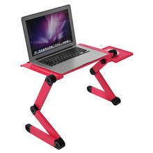 Tragbare Verstellbare Aluminium Laptop Schreibtisch Ergonomische TV Bett Laptop Tablett PC Tisch Stehen Notizbuch Tisch Schreibtisch Stehen Mit Maus Pad
