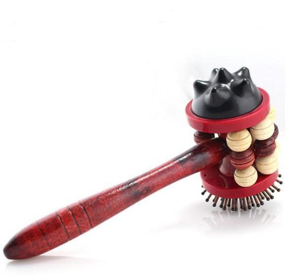 Hämmerte seine Hammer klopfen holz Rolle Massage gesundheit Bar pflege zurück reibt Stöcke Meridian nehmen sha Stock Massagegerät Hammer