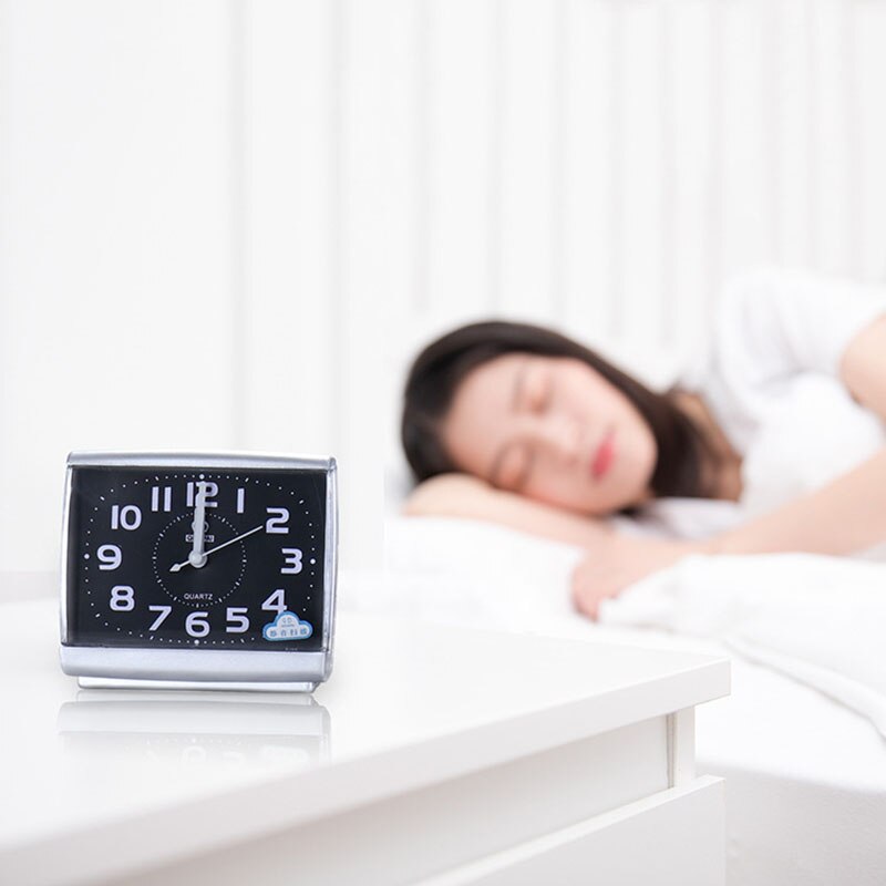 Stille fegen Bewegung Wecker Analog Tisch Uhr Quarz Wecker robust Umweltfreundliche dauerhaft Tragbare Platz Dekoration