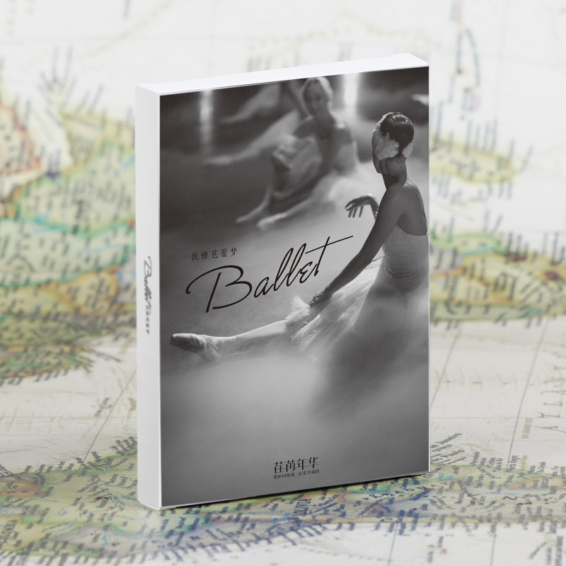 30 blätter/einstellen SchöNe Ballett Mädchen Postkarte/Gruß Karte/Nachricht Karte/Weihnachten und Neue Jahr karten