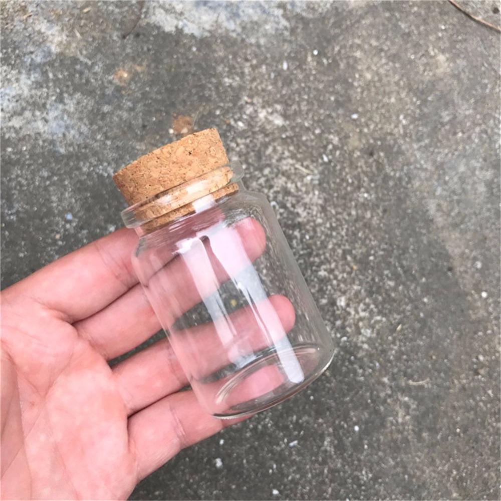 80ml Glas Wunsch Flaschen sehr klein Kleine Leere Klarglas Kork Flaschen Fläschchen Für Hochzeit Dekoration Weihnachten 24 teile/los