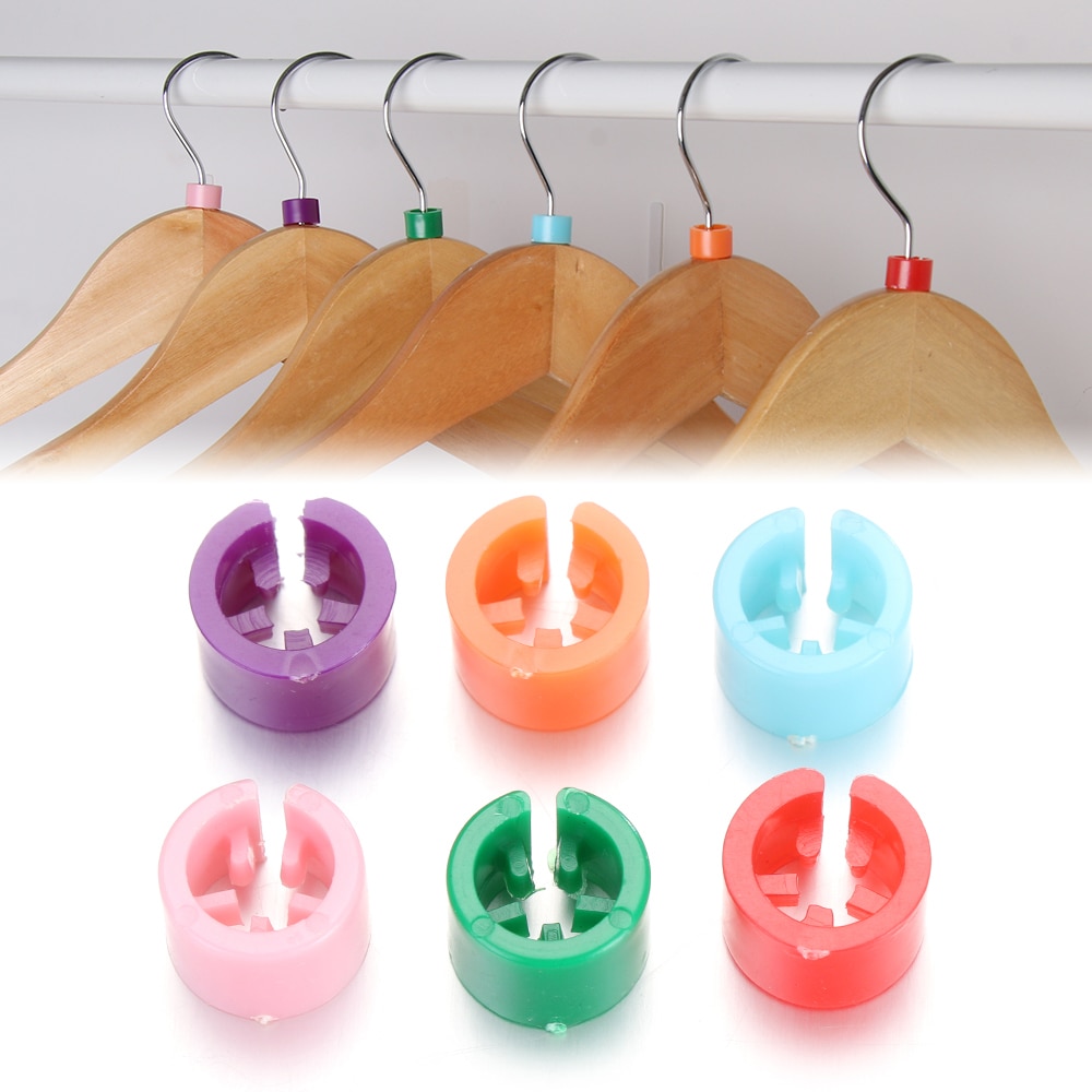 100Stck/Pack DIY Kleidung Größe Teiler Runde KleiderbüGel Wandschrank Teiler für Kleidung oder Zu Hause Weiße Leere Teiler