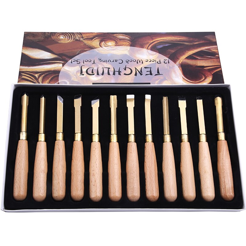 MIUSIE 12 Stck Holz Carving Messer Meißel Messer Skulptur Messer Holz Rillen Hand Werkzeuge für Grundlegende Holz schneiden DIY Werkzeug