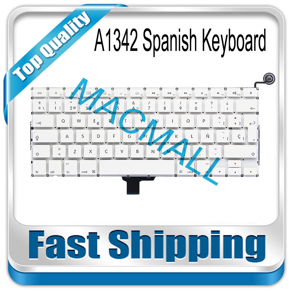 Neue A1342 Spanien SP Spanisch Tastatur Für Macbook Unibody 13 'A1342 MC207 MC516 SPANISCH Weiß Tastatur