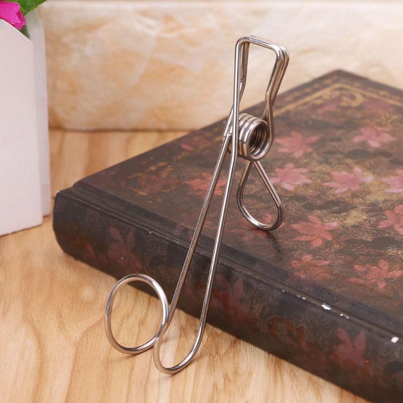 20 Stck Edelstahl Wäsche Hängen Clip Haken Kleidung Anbindung Stiefel Aufhänger Handtuch Halfter Papier Dateien Bindemittel Clip Snack Dichtung lagerung