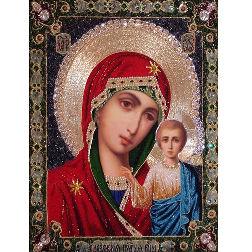5D Diy Kreuz Stich Diamant Religion Führer Symbol Diamant Mosaik Wahre Strass Täglichen bedarfs