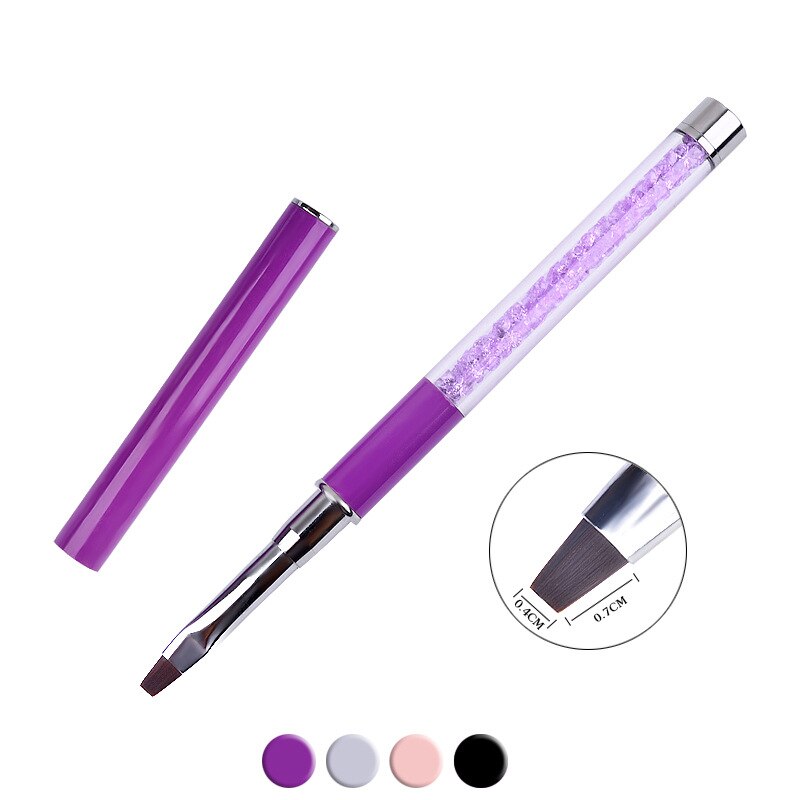 4 farben Nagel Kunst Strass Acryl Griff Carving NäGel UV Gel Malerei Pinsel Linien Liner DIY Zeichnung Stift Manikübetreffend werkzeug