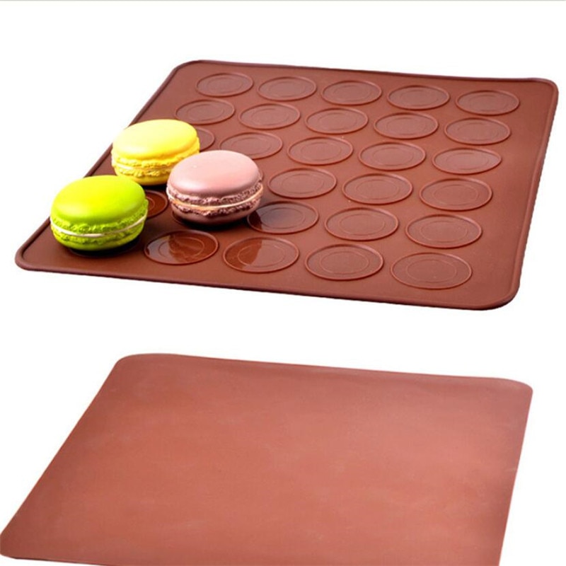 30 See 26*29cm Macaron silikon Pad backen matt Runde bilden Backen Pad DIY Kuchen Nachtisch Backofen Liner backen werkzeuge für kuchen