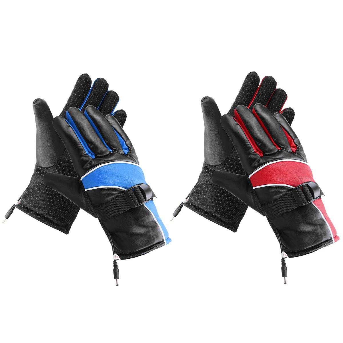 12V Elektrische Heizung Handschuhe Motorrad Winter warm Beheizte Handschuhe Volle Finger Wasserdichte Handschuhe draussen Winddicht Handschuh