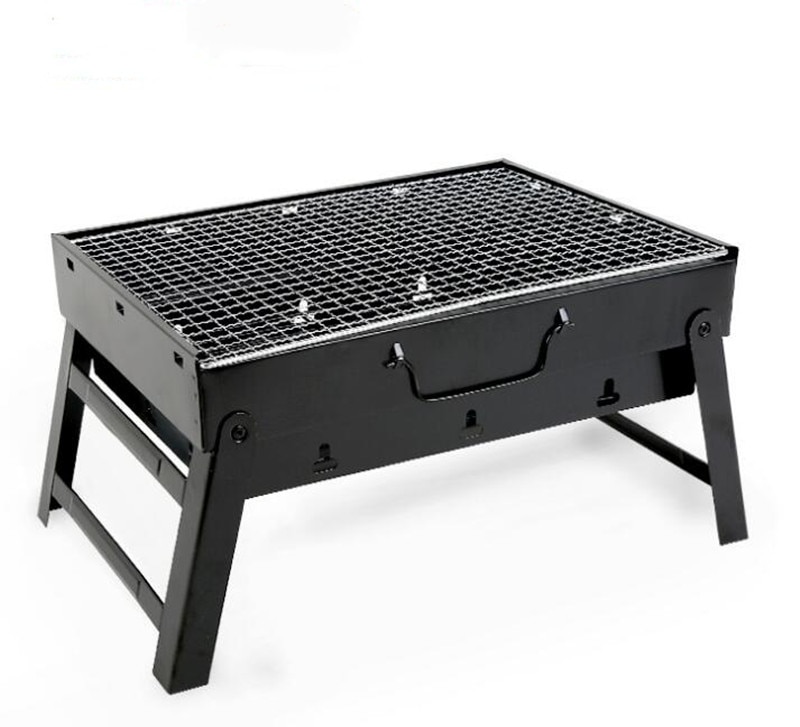 43*29*22,5 cm Tragbare Klapp Grill Holzkohle Grill Einfach Montieren und Entfernen Grill Kochen einstellen BBQ Grill